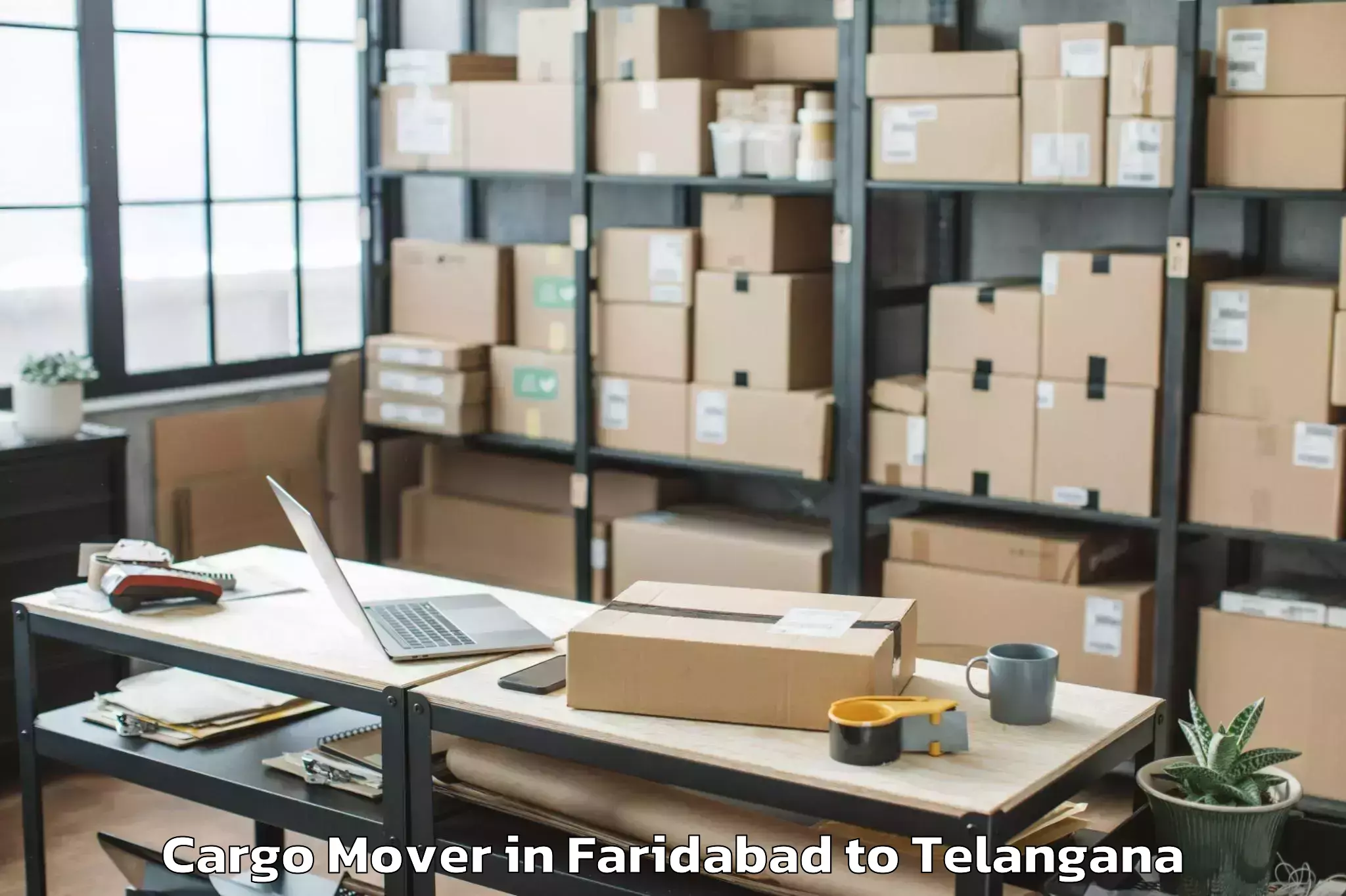 Hassle-Free Faridabad to Konijerla Cargo Mover